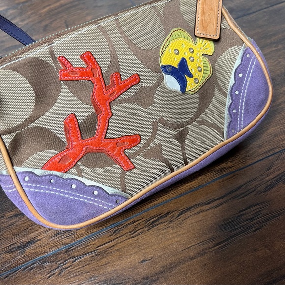 Coach Limited Edition Mini Side Bag with Fish and Coral Aplique 1491 - Picture 4 of 15